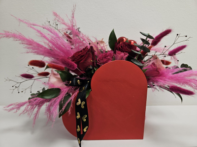 Modern Love - This lovely heart arrangement is the perfect Valentines Day Gift.