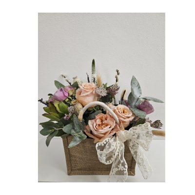 Bag of blossoms - A charming bag of blossoms brings a rustic-style floral gift is perfect for celebrating Mum and bringing a touch of natural beauty to her day.